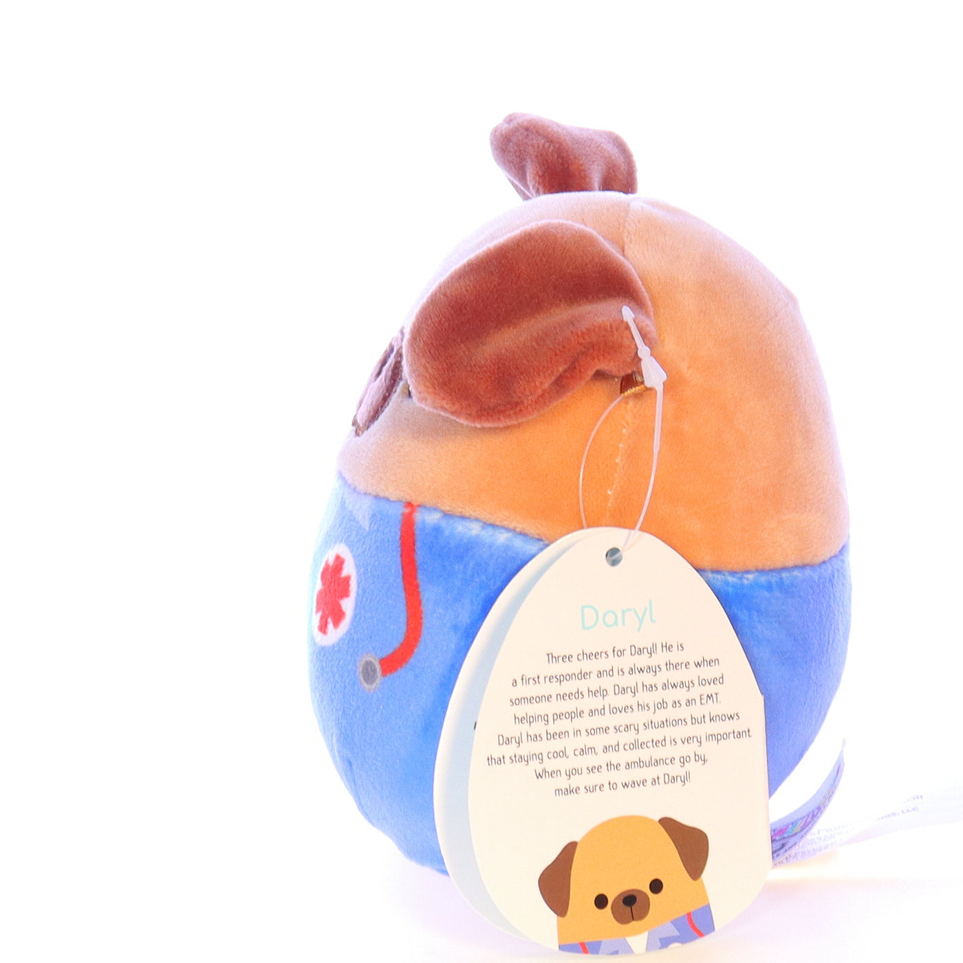 Squishmallows Plush Dog Stuffed Animal 734689433629 Daryl 2020 5"