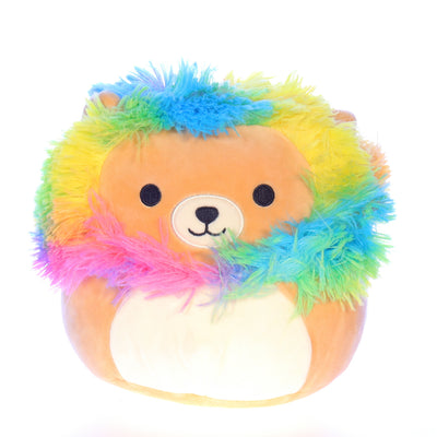 Squishmallows_734689796465_Leanord_the_Lion_Rainbow_Mane_Lion_Stuffed_Animal_2019 Front View