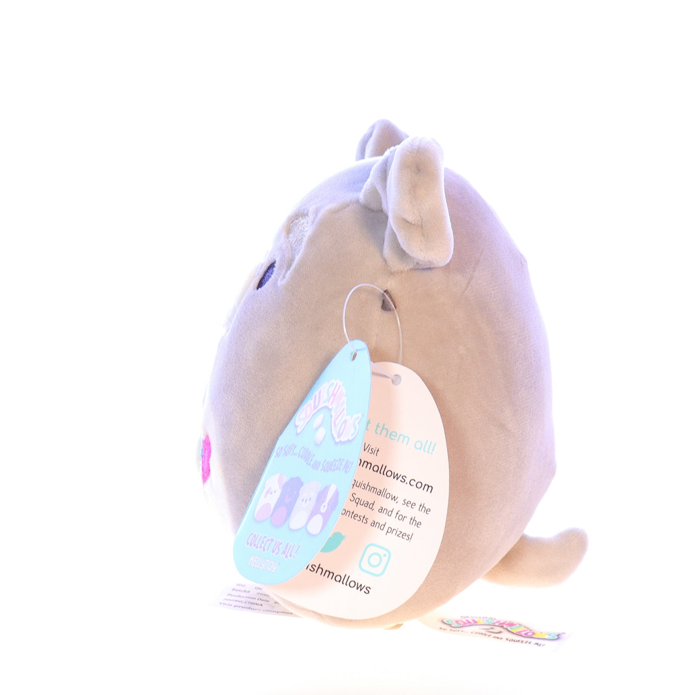 Squishmallows_Q044_Shaun_Plush_Dog_Stuffed_Animal_2020 Left Side View