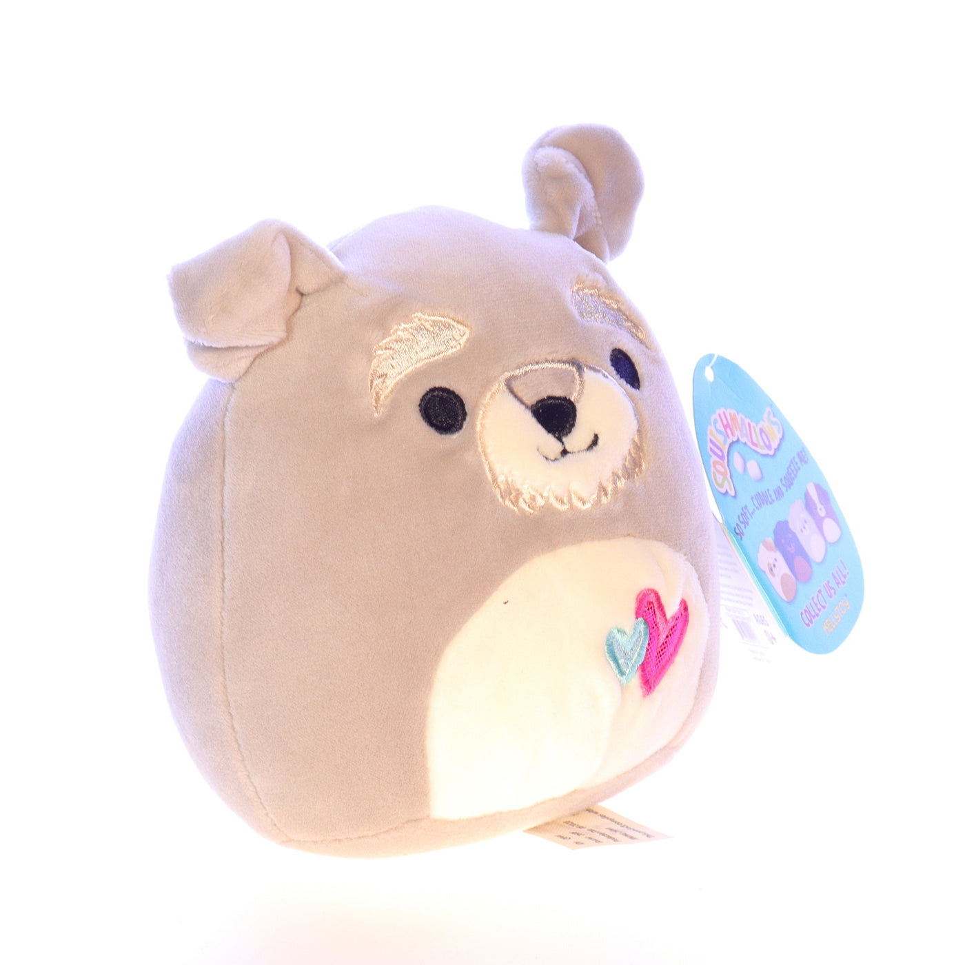 Squishmallows_Q044_Shaun_Plush_Dog_Stuffed_Animal_2020 Front Right View