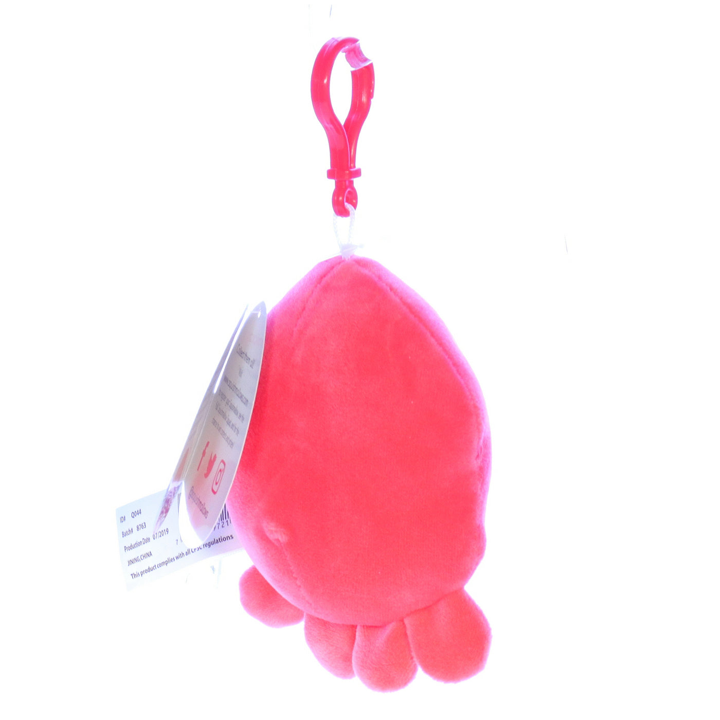 Squishmallows_Q044_Veronica_Keychain_Octopus_Stuffed_Animal_2019 Back Right View