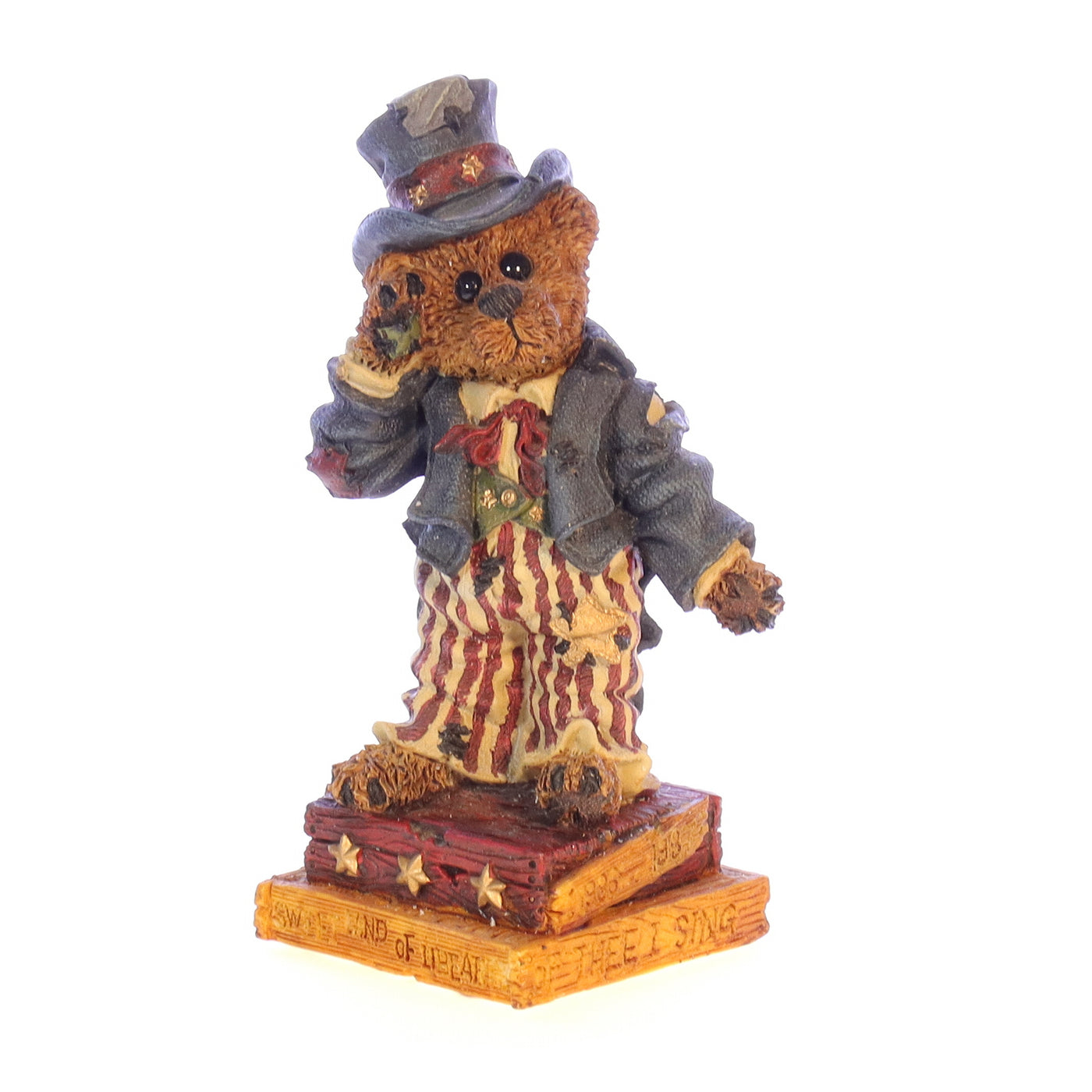 Boyds Bears Resin Figurine in Box 4th of July 01996-21 1996 4.75"