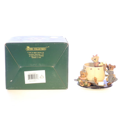 Boyds Bears Resin Figurine in Box Limited Edition Tea 02000-71 2000 3.5"
