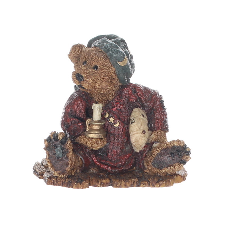 The Bearstone Collection 2002 Neville the Bedtime Bear Christmas Figurine 1993 Box Front View