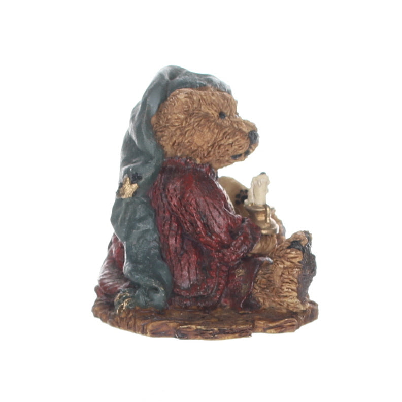 The Bearstone Collection 2002 Neville the Bedtime Bear Christmas Figurine 1993 Box Right View