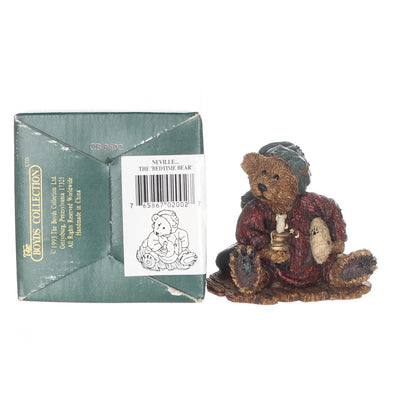 Boyds Bears Resin Figurine in Box Christmas 2002 Neville ... the Bedtime Bear 3"