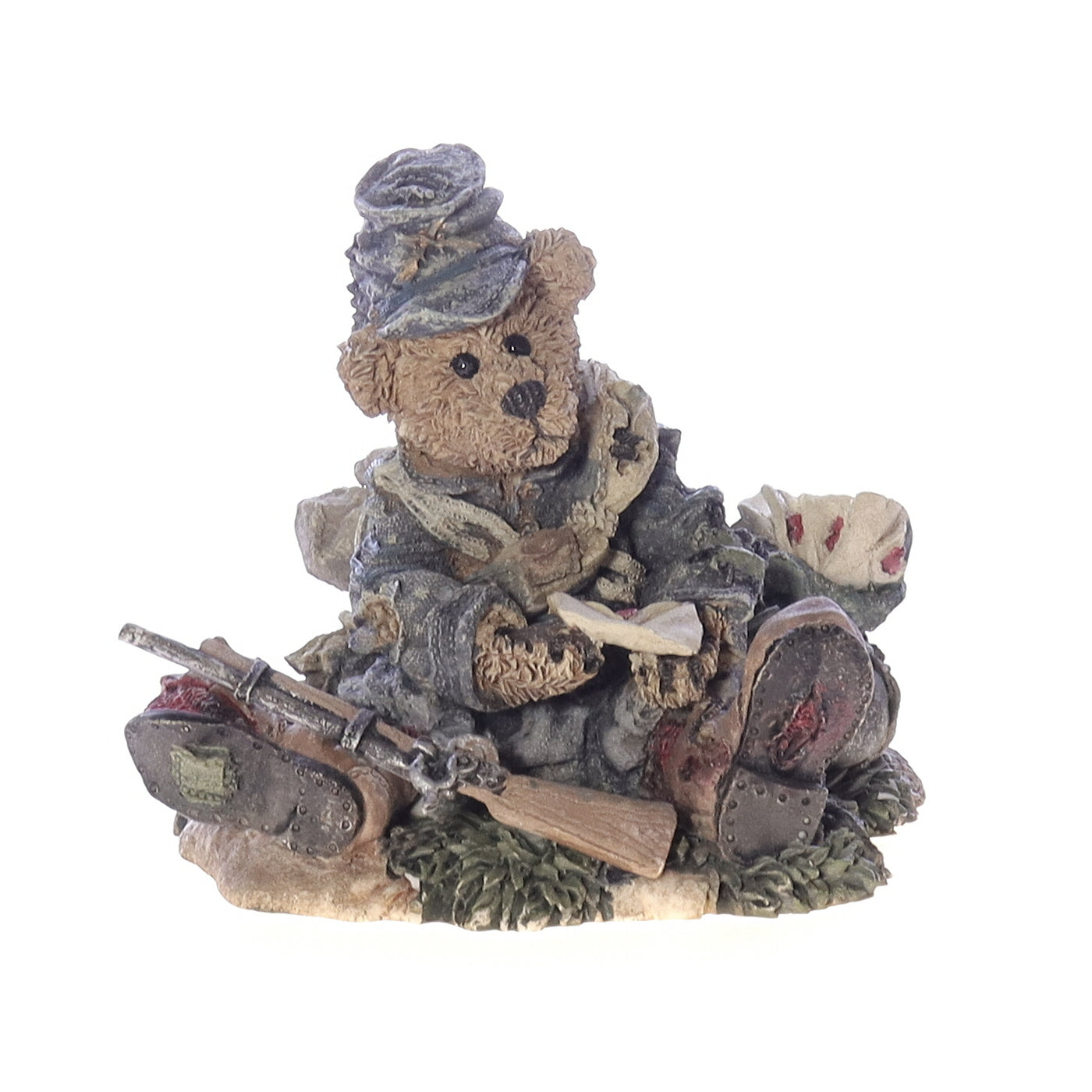 The_Bearstone_Collection_2263_Union_Jack_Love_Letters_Civil_War_Figurine_1995 Front View