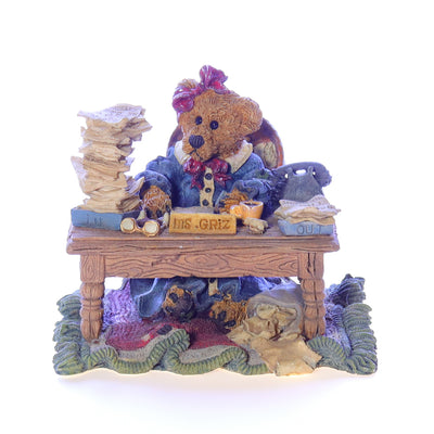 The_Bearstone_Collection_2276_Ms_Griz_Monday_Morning_School_Figurine_1995 Front View