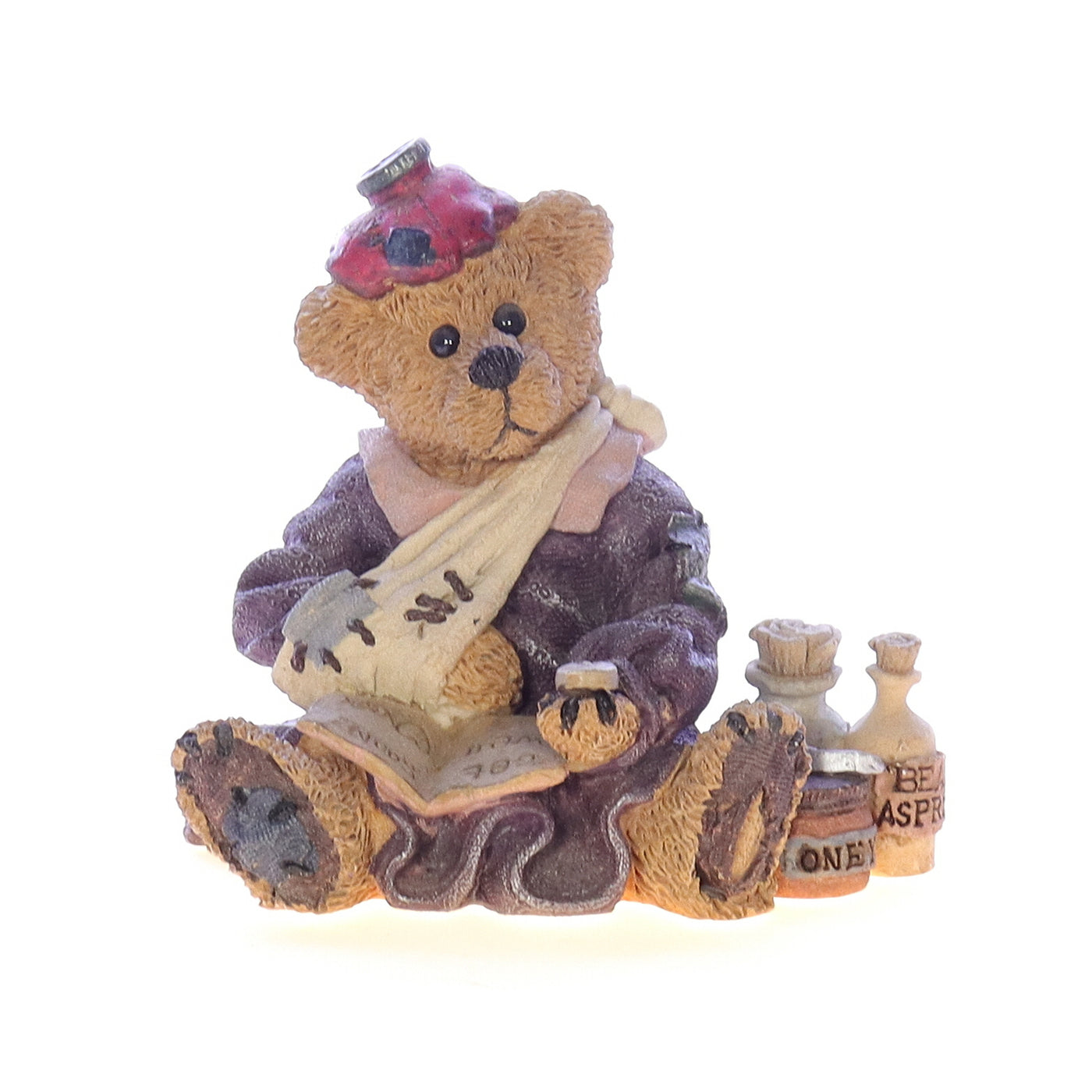 The_Bearstone_Collection_227704_Bailey_Poor_Ol_Bear_Figurine_1997 Front View