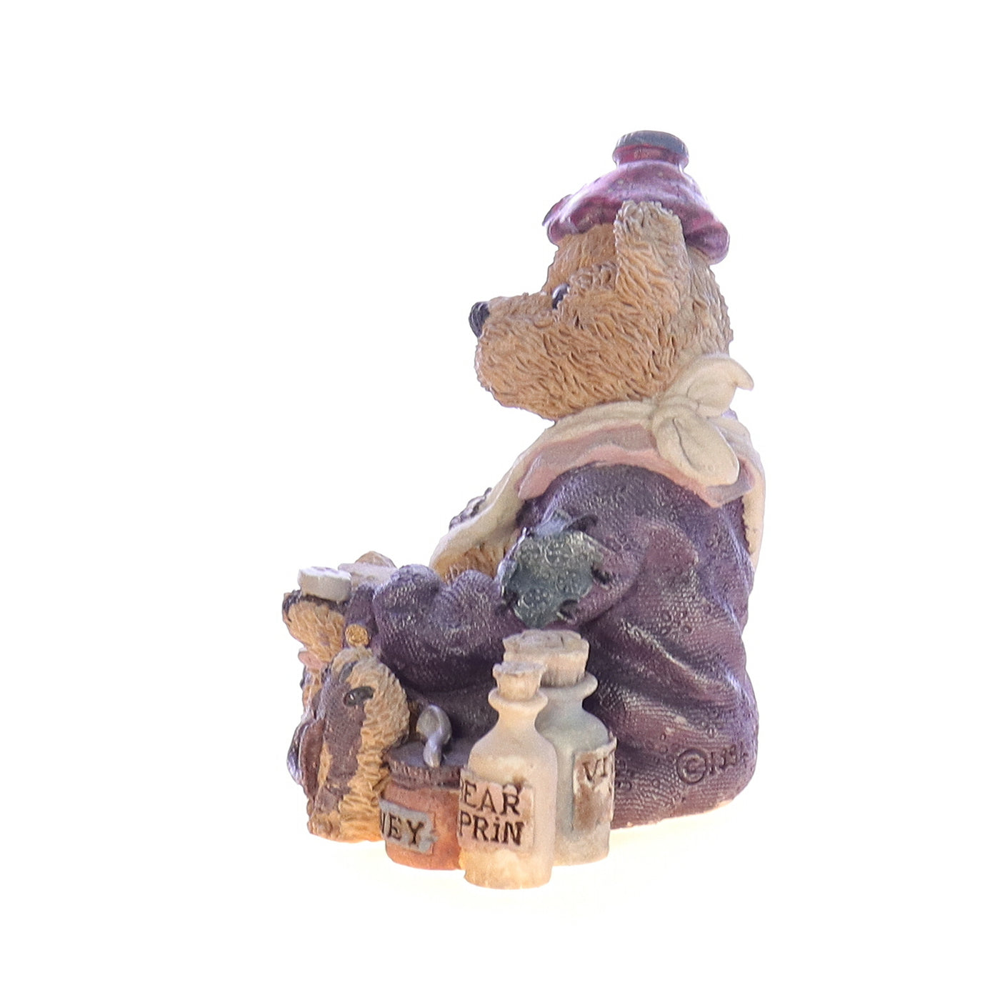 The_Bearstone_Collection_227704_Bailey_Poor_Ol_Bear_Figurine_1997 Left Side View