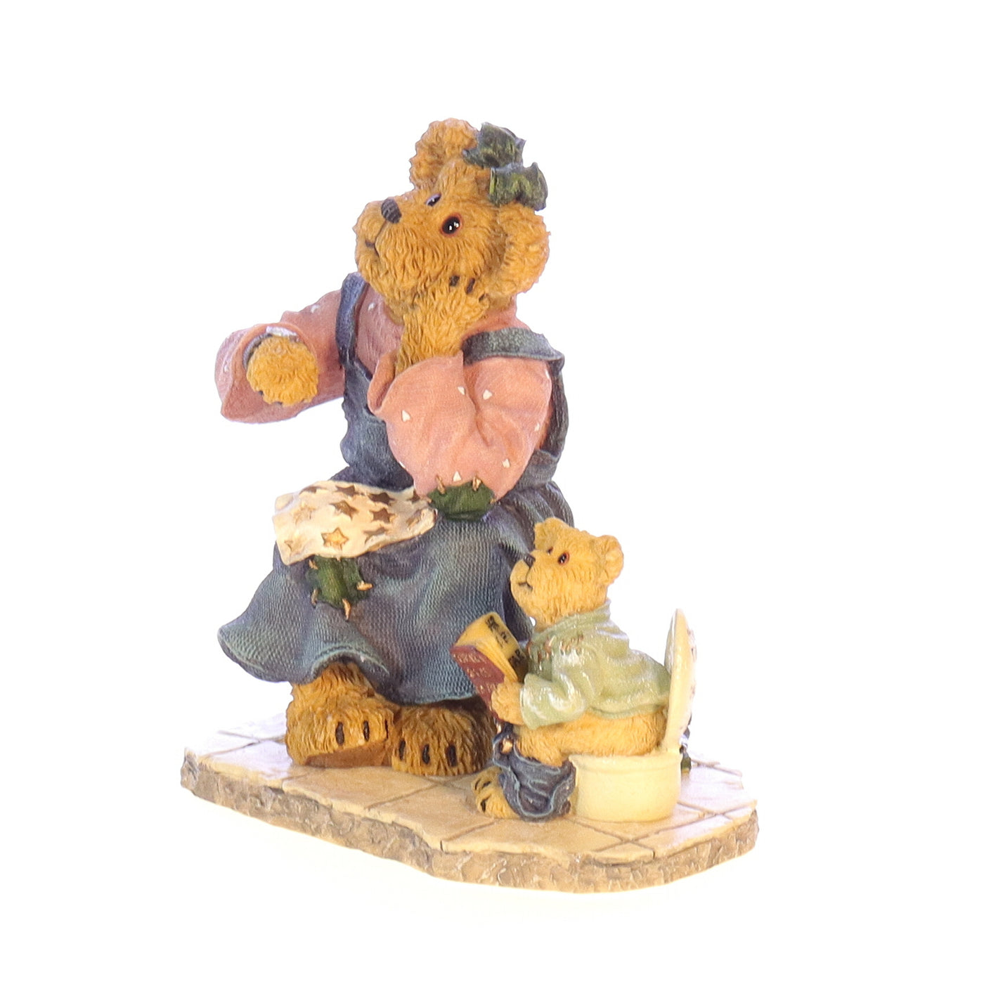 The Bearstone Collection 227797 Momma with Taylor Patience is a Virtue Figurine 2002 Box Front Left View