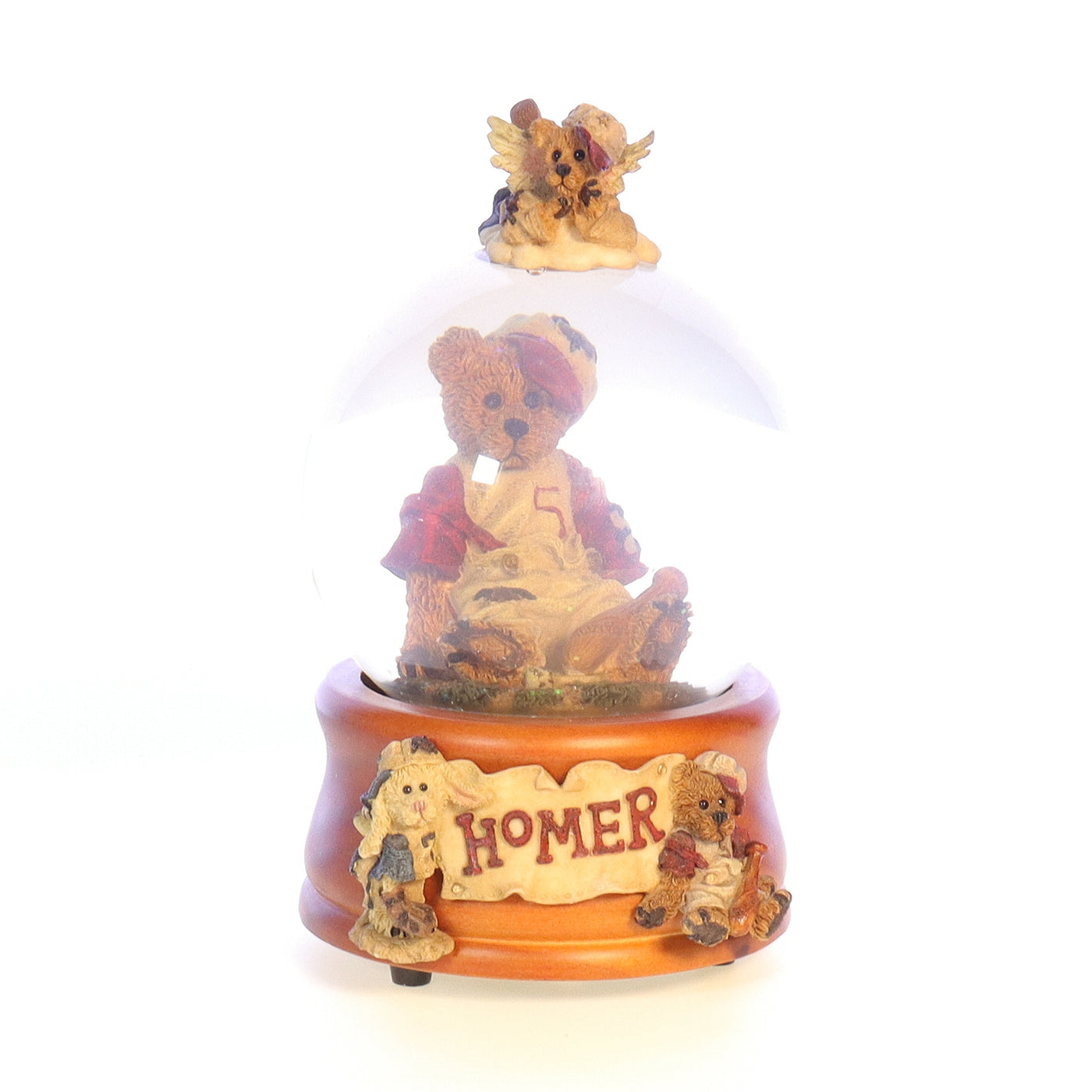 The Bearstone Collection 270550 Homer on the Plate Baseball Music Box 1994 Box Front View