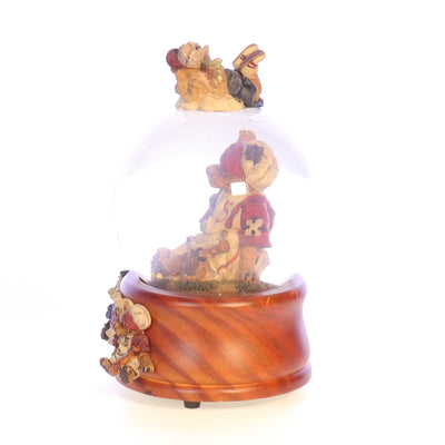 The Bearstone Collection 270550 Homer on the Plate Baseball Music Box 1994 Box Left Side View