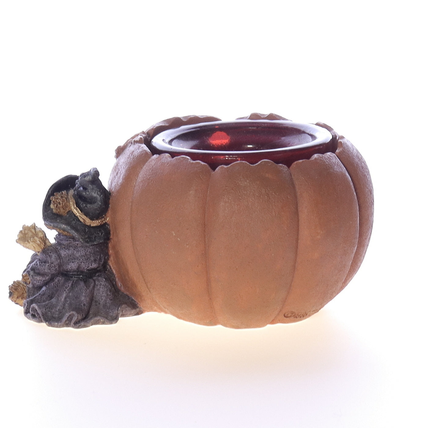 The_Bearstone_Collection_2770_Emma_the_Witchy_Bear_Pumpkin_Magic_Halloween_Candle_1996 Back View