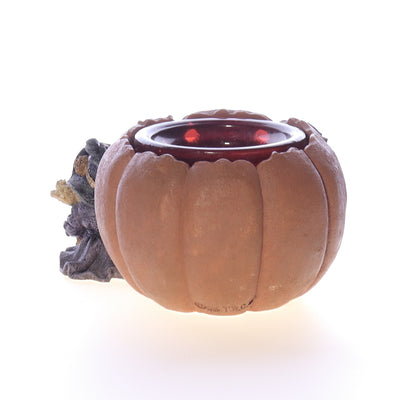 The_Bearstone_Collection_2770_Emma_the_Witchy_Bear_Pumpkin_Magic_Halloween_Candle_1996 Back Right View