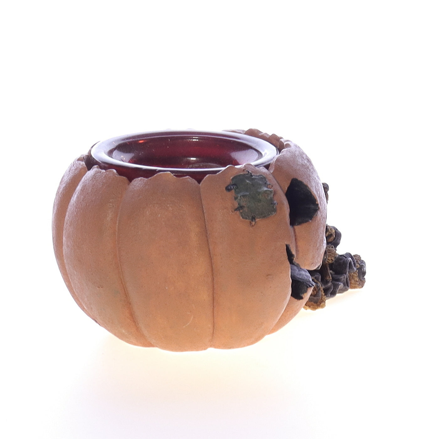 The_Bearstone_Collection_2770_Emma_the_Witchy_Bear_Pumpkin_Magic_Halloween_Candle_1996 Front Right View
