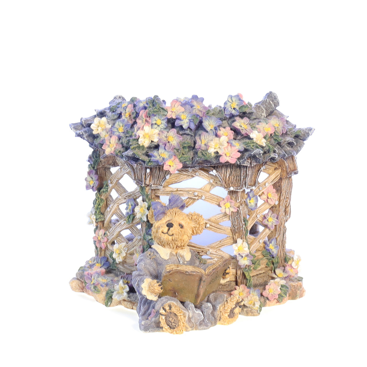 The Bearstone Collection 27757 Clementine Garden Romance Spring Candle 2000 Box Left Side View