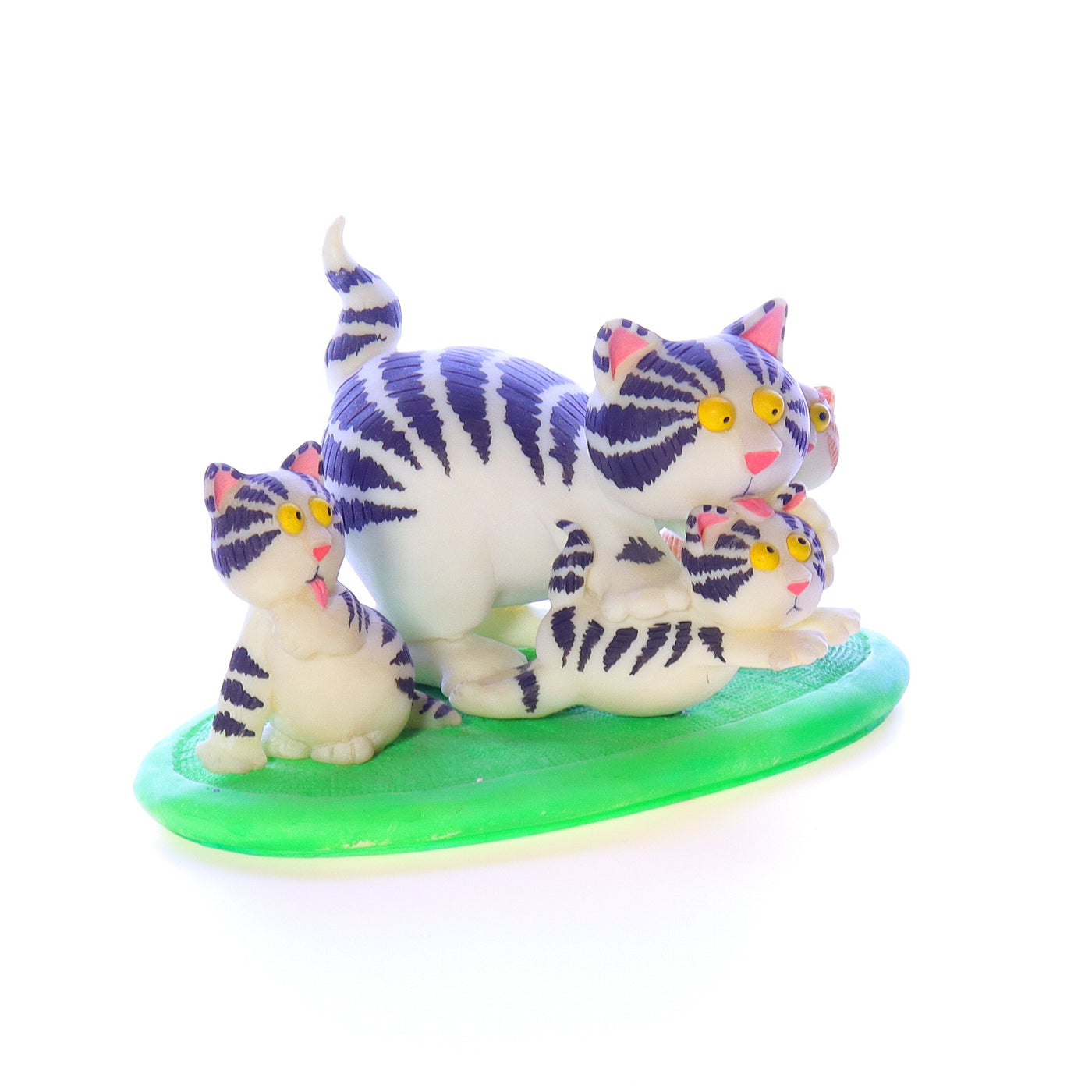 The_Danbury_Mint_Bath_Time_Cat_Figurine Front Right View