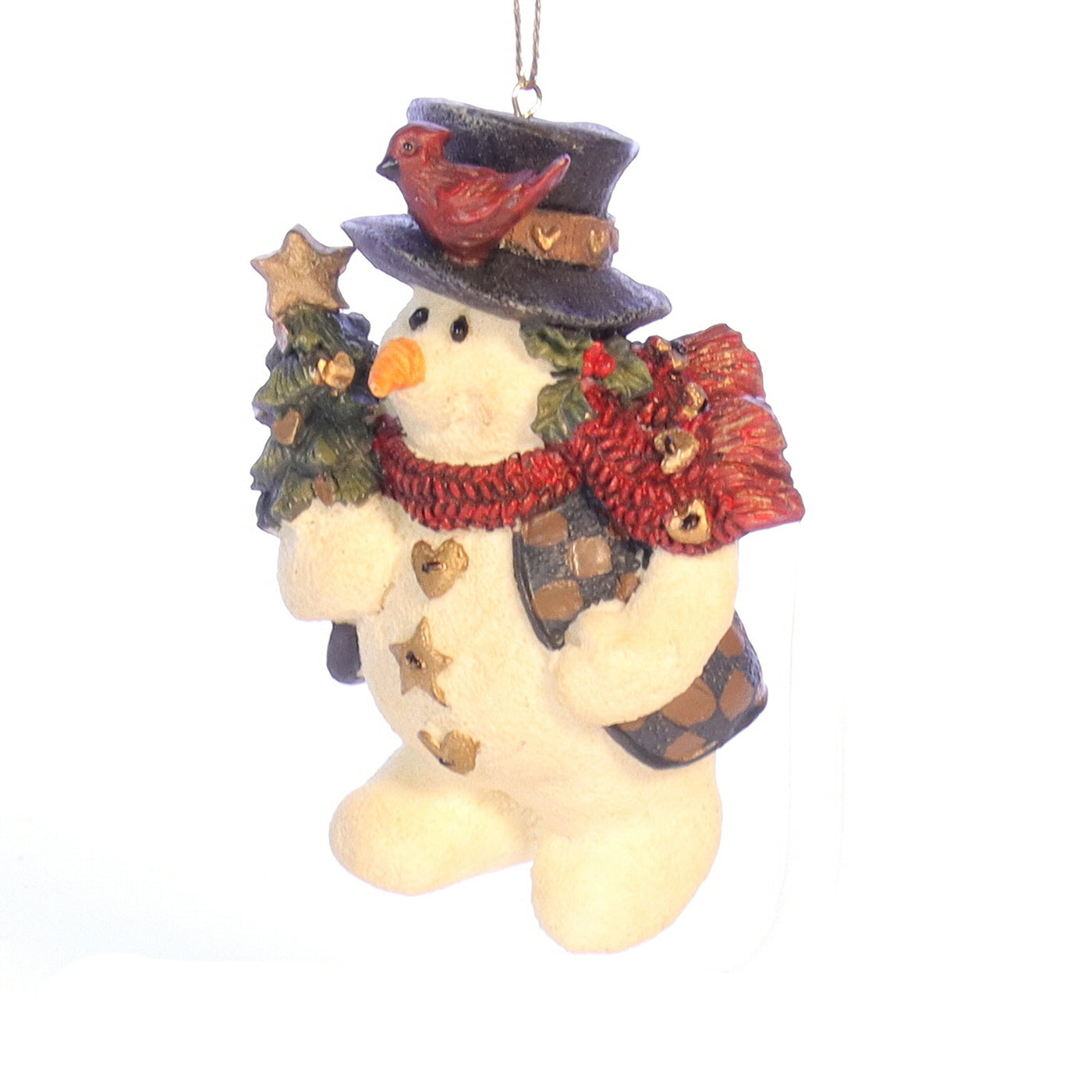 The Folkstone Collection 2563 Jingles with Tree Christmas Ornament 1994 Box Front Left View