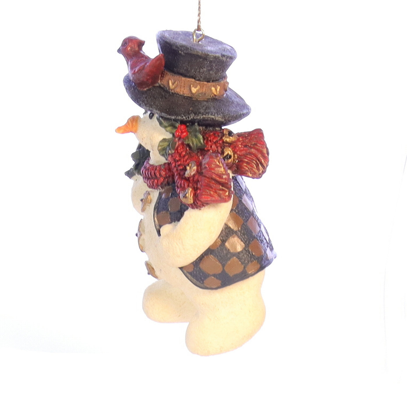 The Folkstone Collection 2563 Jingles with Tree Christmas Ornament 1994 Box Left Side View