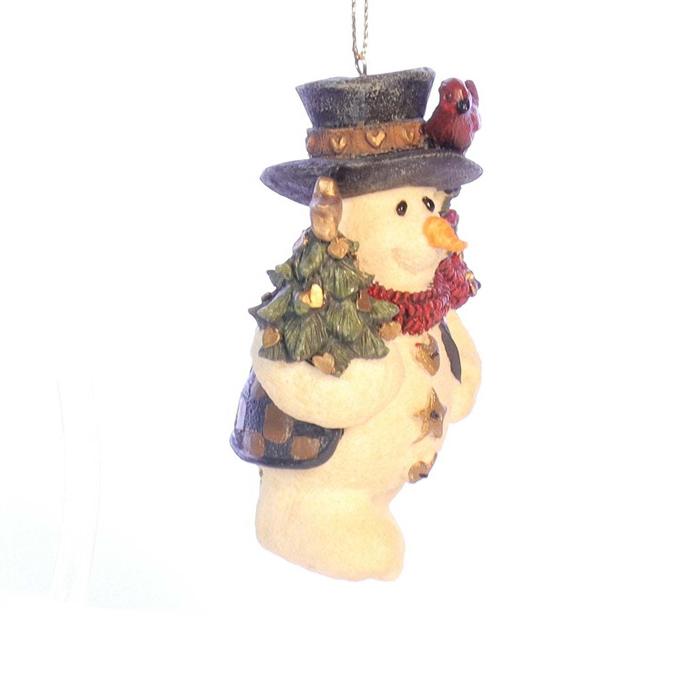 The Folkstone Collection 2563 Jingles with Tree Christmas Ornament 1994 Box Front Right View