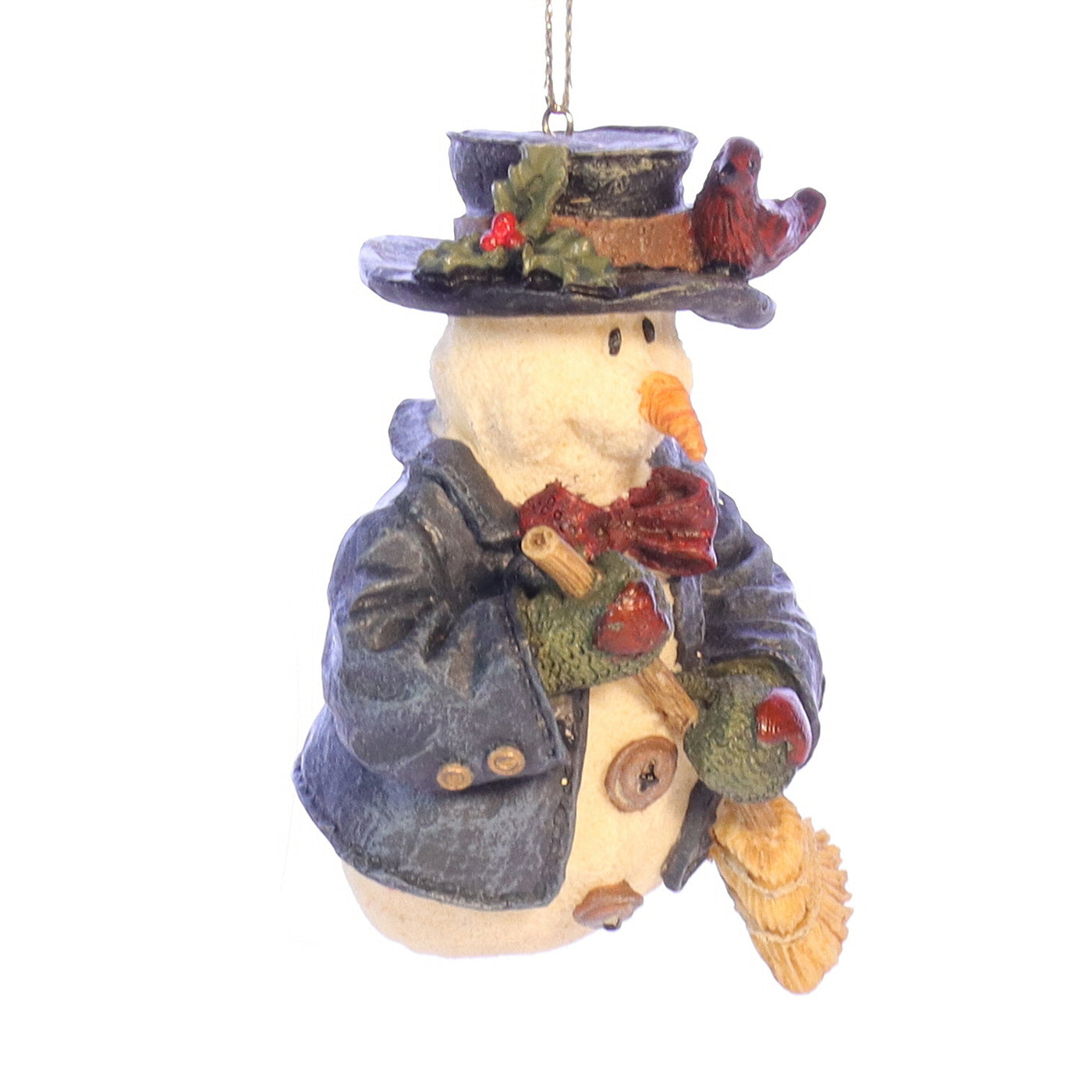 The Folkstone Collection 2565 Willie with Broom Christmas Ornament 1996 Box Front Right View