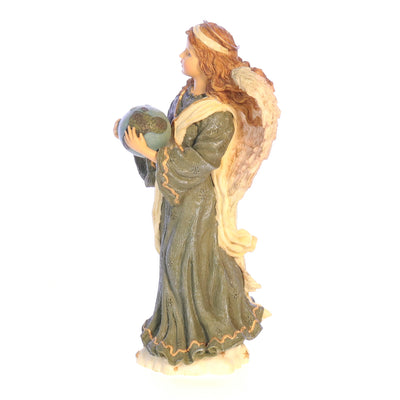 The Folkstone Collection 28212 Aquarius The Dawning Angel Figurine 2000 Box Left Side View