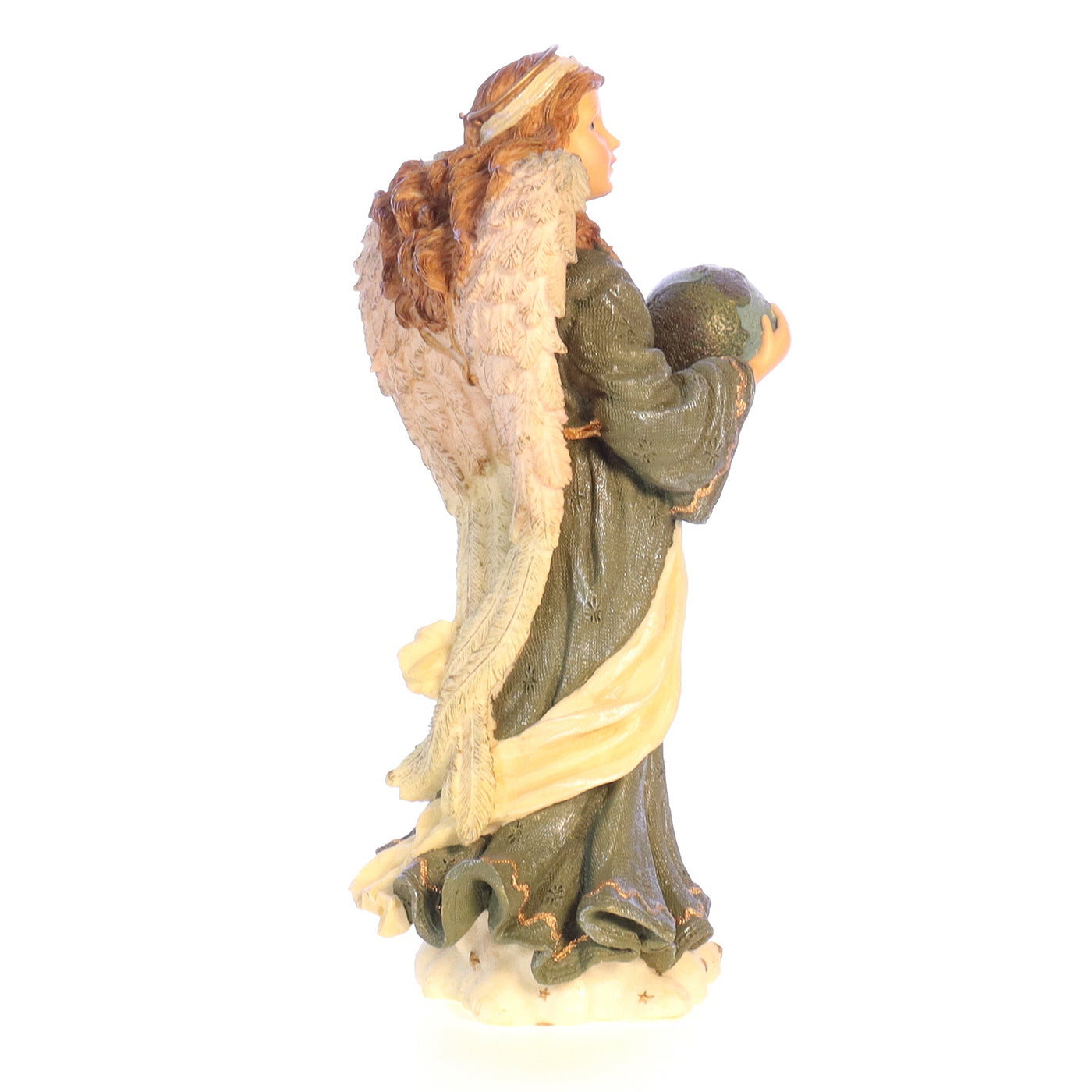 The Folkstone Collection 28212 Aquarius The Dawning Angel Figurine 2000 Box Right View