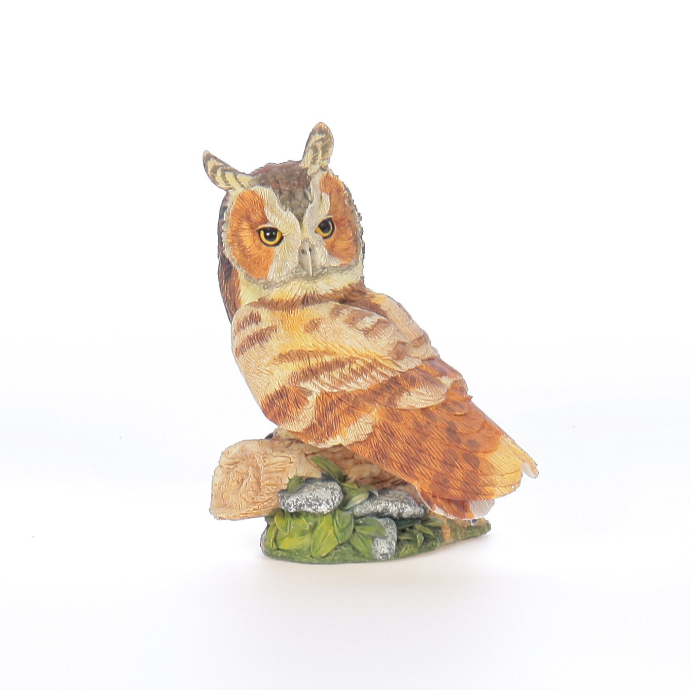 The_Franklin_Mint_Long_Eared_Owl_Bird_Figurine_
