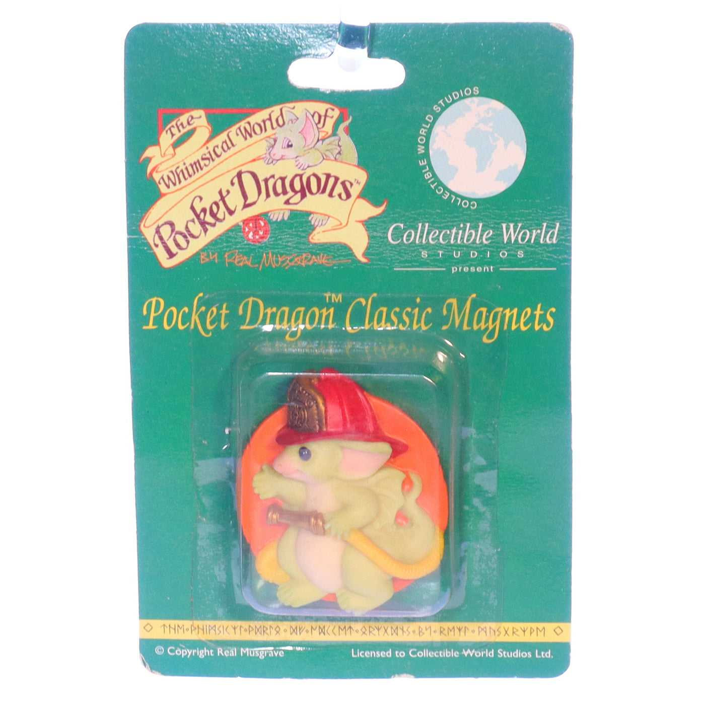 Whimsical World of Pocket Dragons Vintage Resin Fantasy Magnet 11421 2"