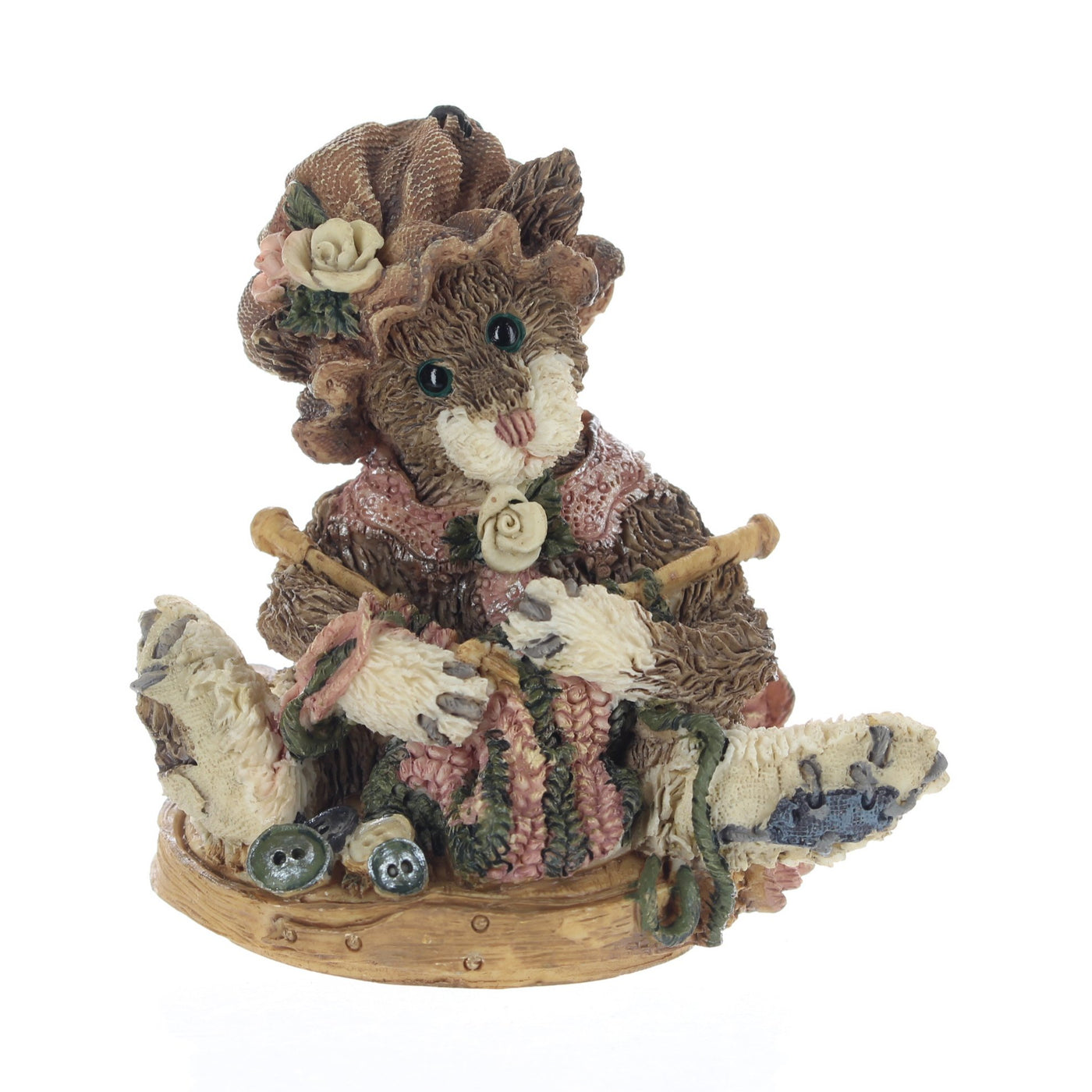 Boyds-Bears-Friends-Bearstone-Figurine-Cookie-Catbert.Knittin-Kitten-CB9403A_01