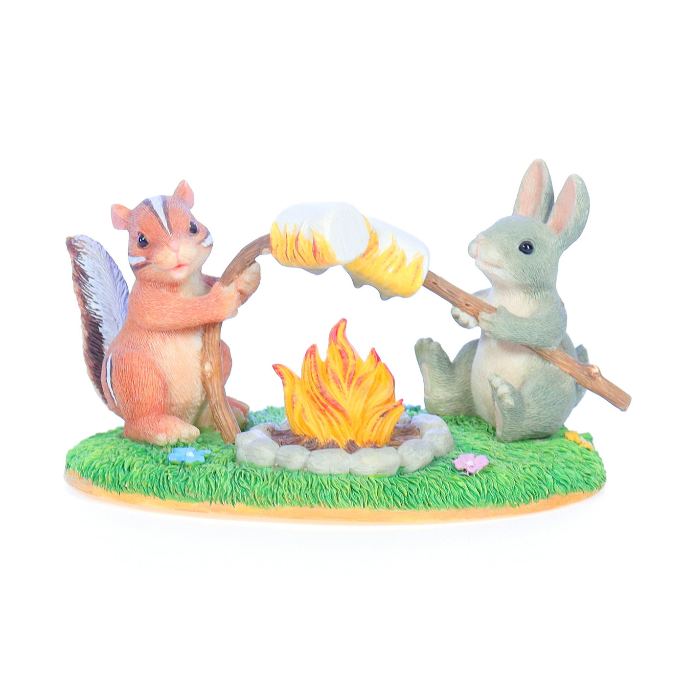 charming tails 83700 toasting marshmallows friendship figurine Front