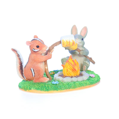 charming tails 83700 toasting marshmallows friendship figurine Front Right