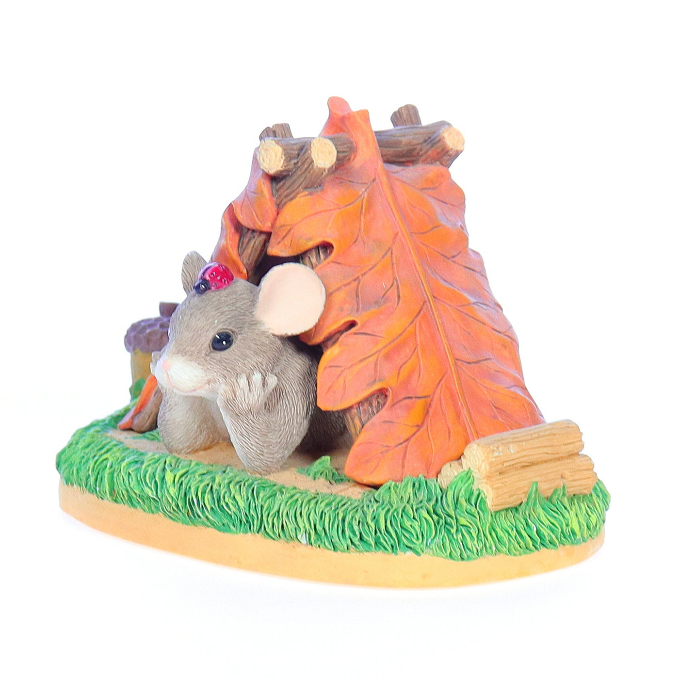 charming tails 83703 camping out fall figurine Front Left