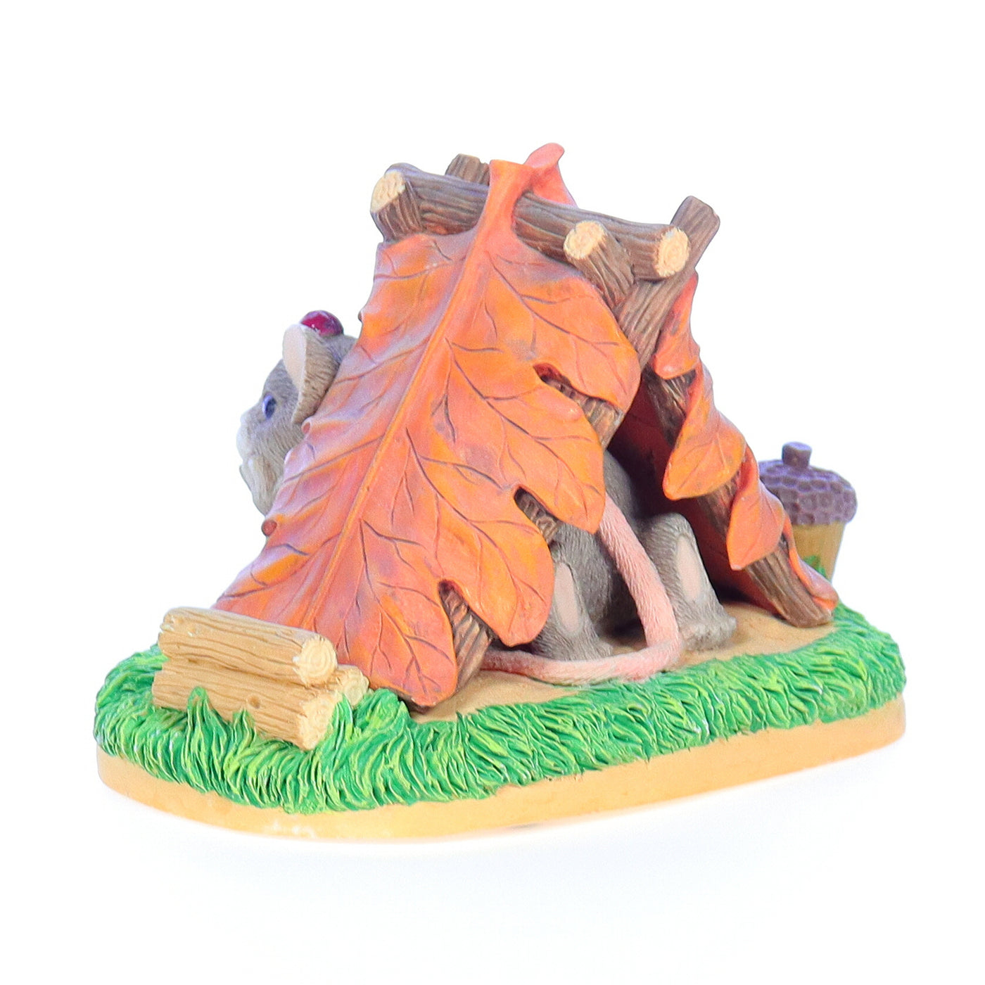 charming tails 83703 camping out fall figurine Back Left