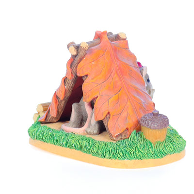 charming tails 83703 camping out fall figurine Back Right