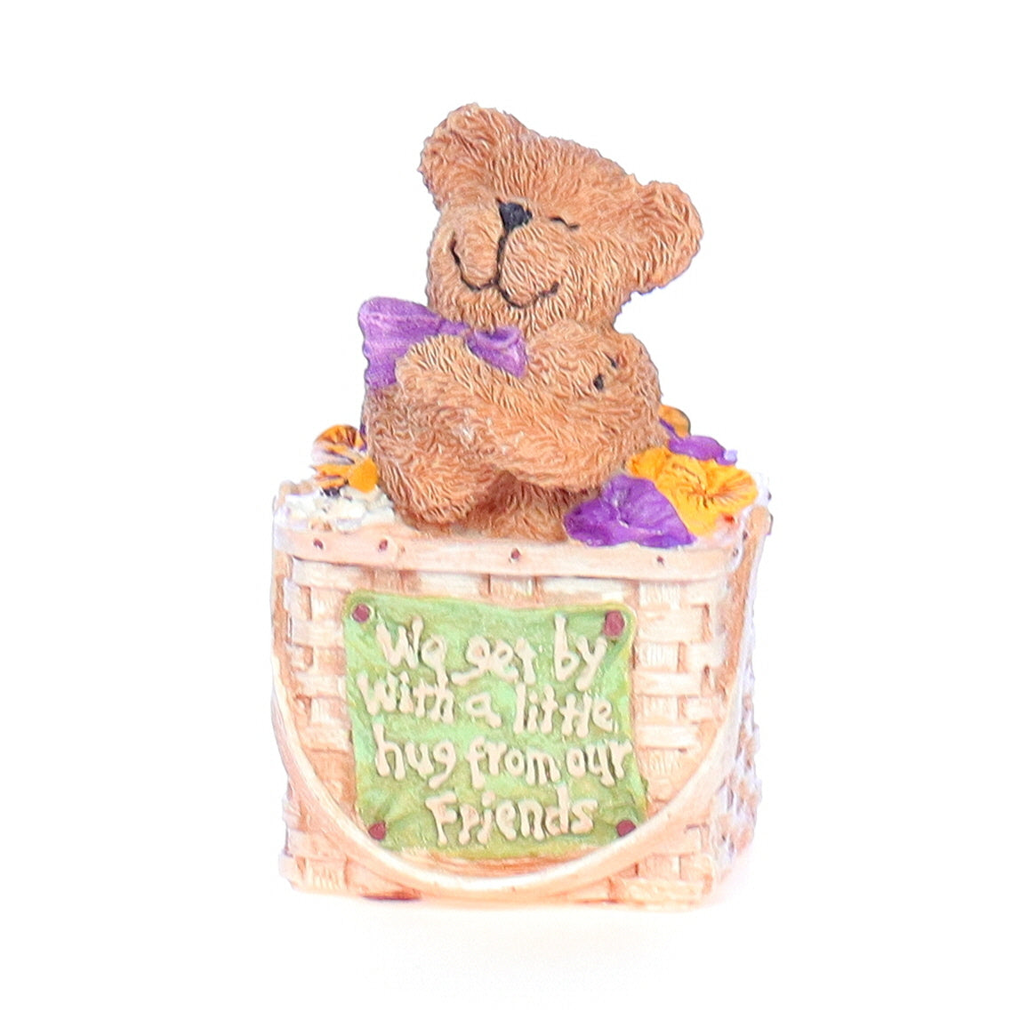 the bearstone collection 10006 huggsie spring figurine 2004 front