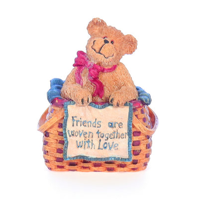 the bearstone collection 10008 weaver friendship figurine 2004 front