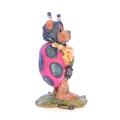 the bearstone collection 227730 tweedle bedeedle  stop and smell the flowers spring figurine 1999 right