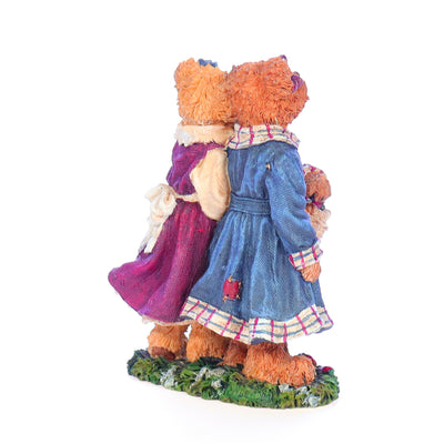 the bearstone collection 2277942 lauren and jan  strawberry friends friendship figurine 2004 back right