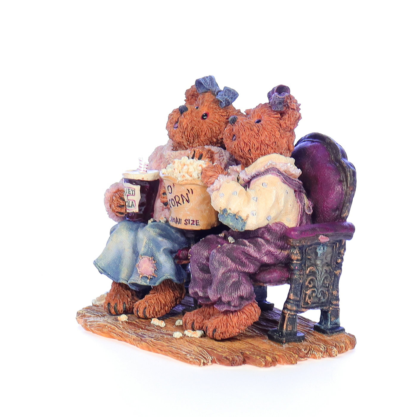 the bearstone collection 227795 rachael and phoebe  girls night out friendship figurine 2002 front left
